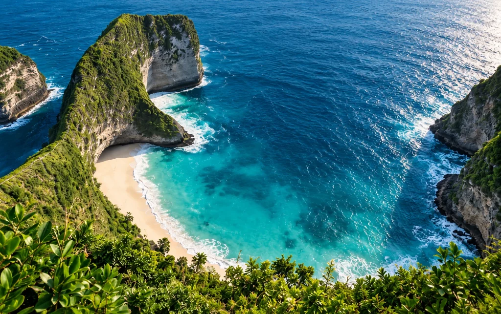 Bali coastal landscape — design illustration