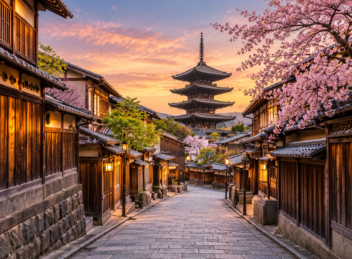 Kyoto, Japan — design illustration
