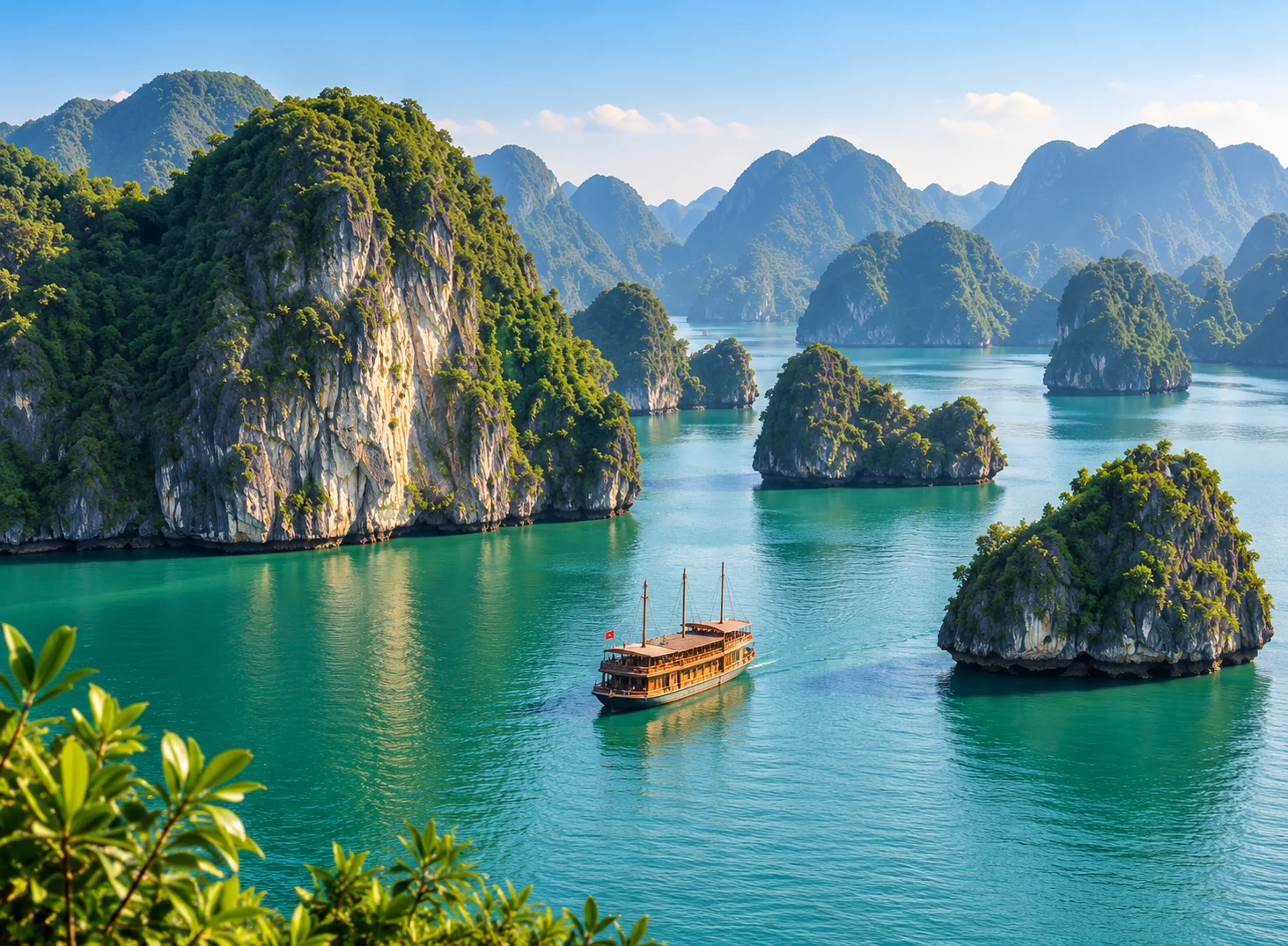Ha Long Bay, Vietnam — design illustration
