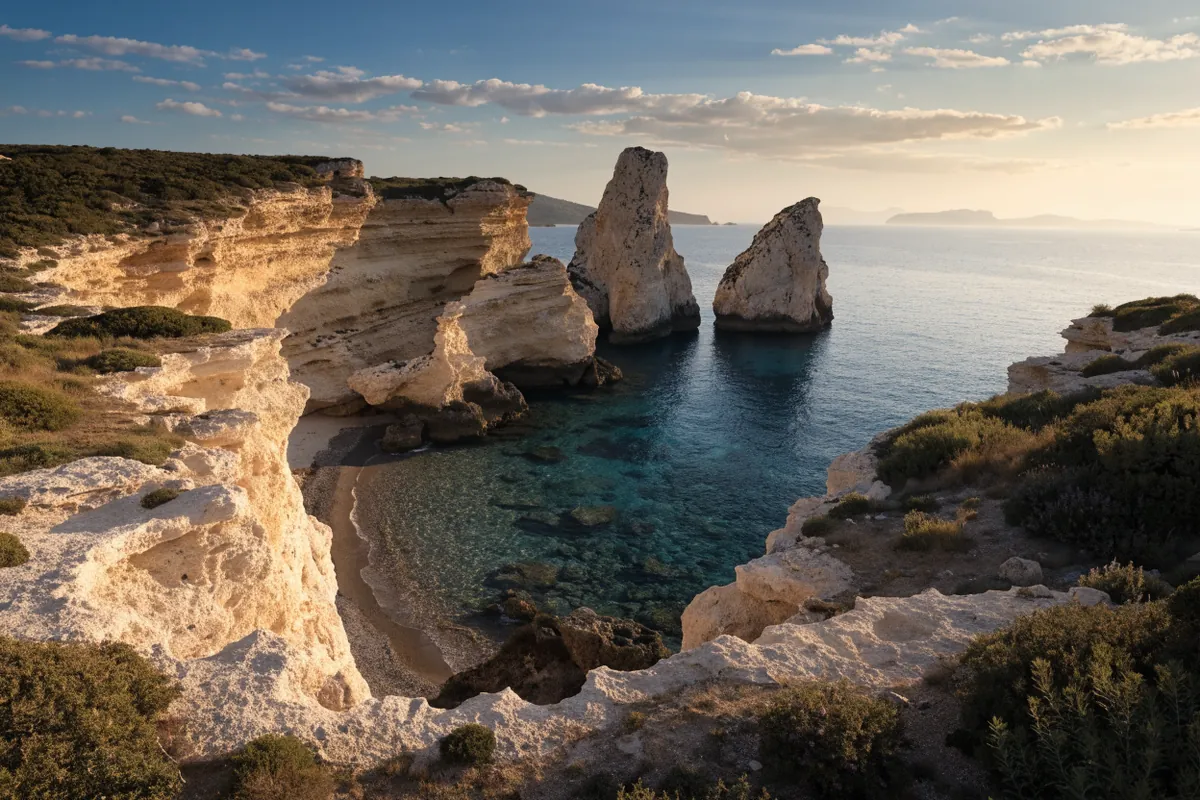 AI-generated illustration: Cyprus-inspired coast
