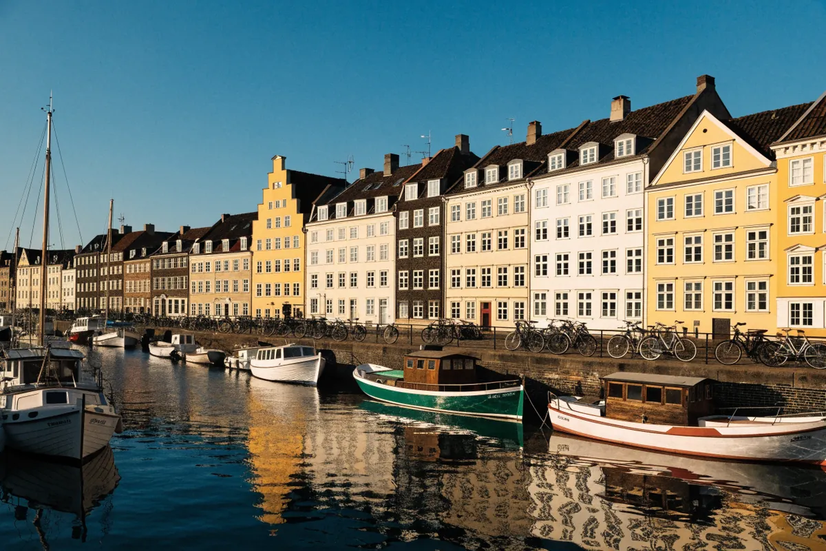 AI-generated illustration: Copenhagen-inspired harbour