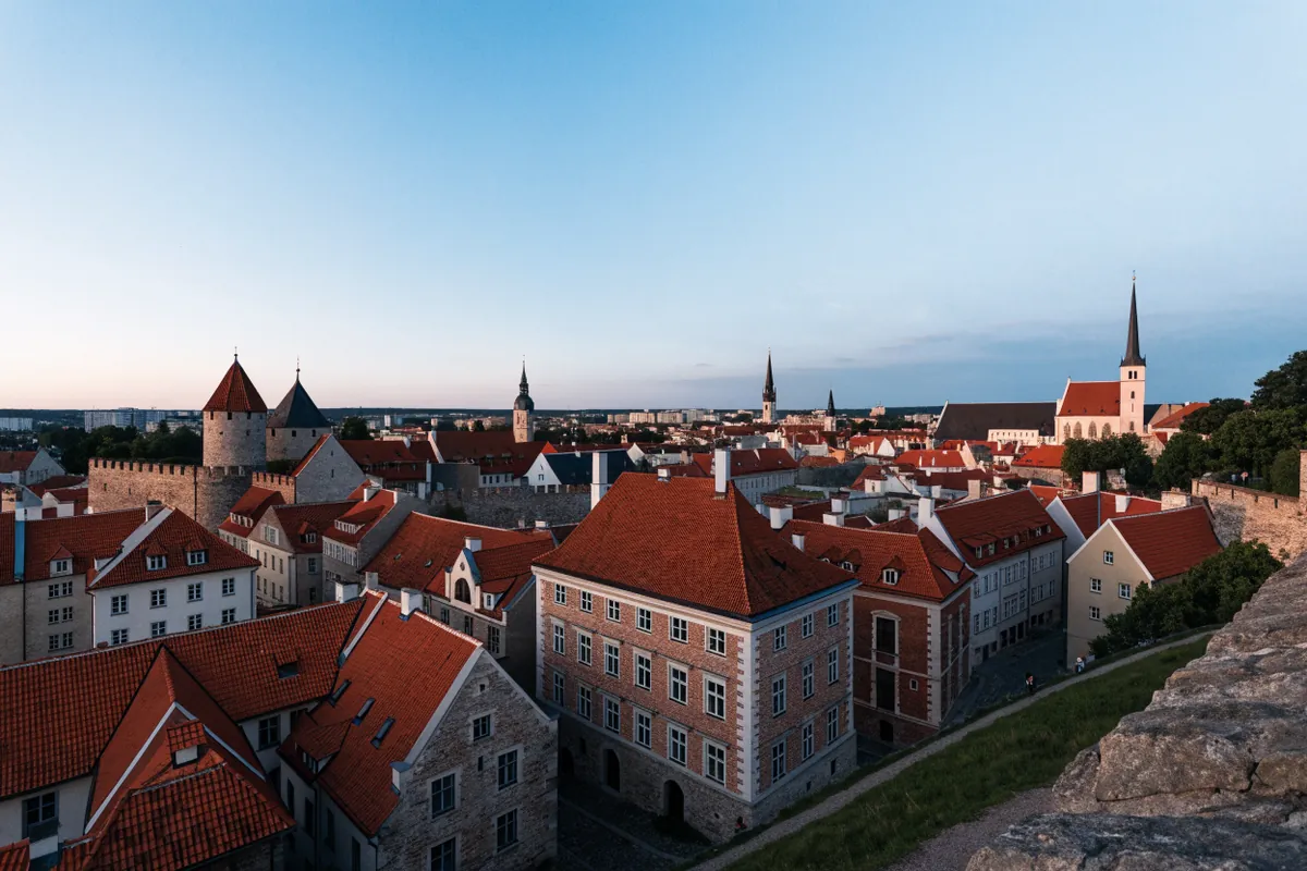 AI-generated illustration: Tallinn-inspired old town