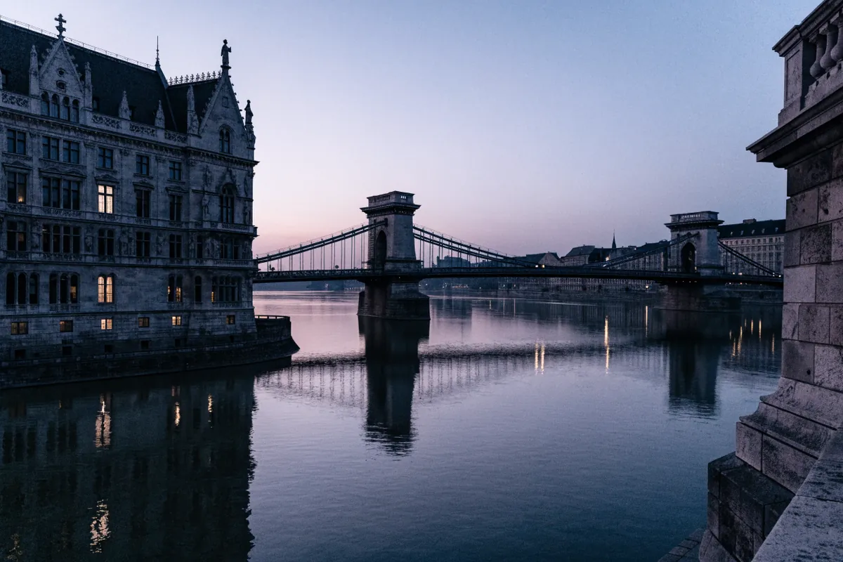 AI-generated illustration: Budapest-inspired Danube