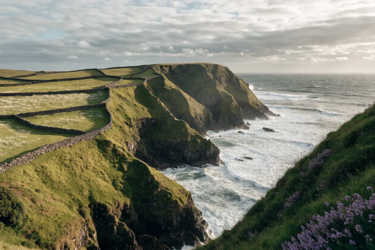 AI-generated illustration: Wild Atlantic Way-inspired coast