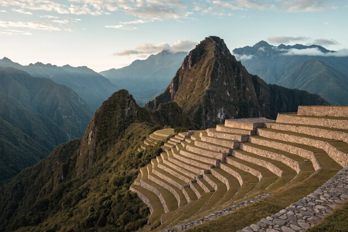 AI-generated illustration: Machu Picchu-inspired Andes view