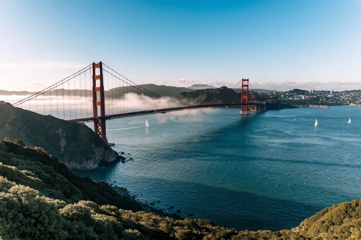 AI-generated illustration: San Francisco-inspired bay