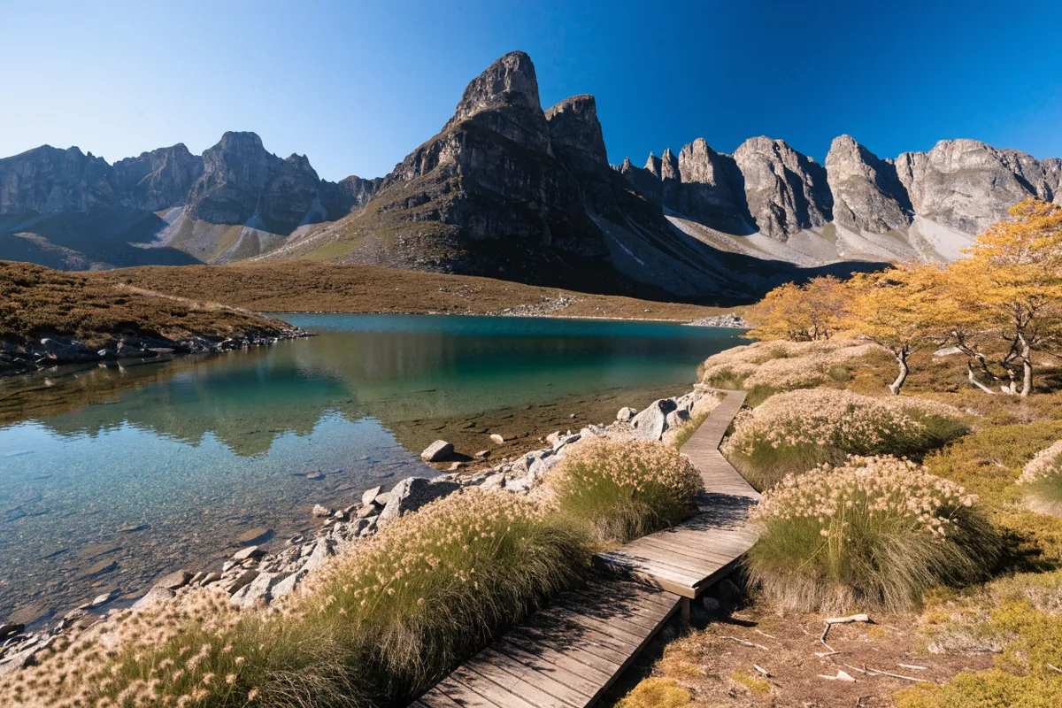 AI-generated illustration: Tasmania-inspired highlands