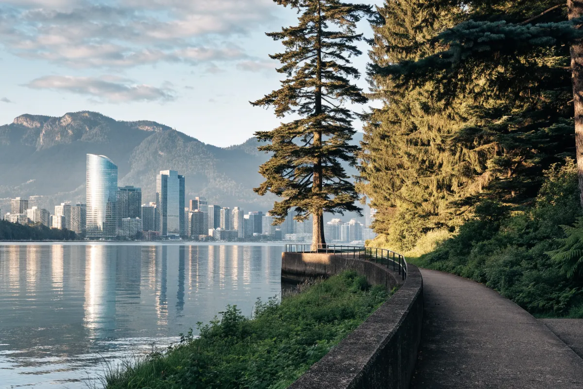 AI-generated illustration: Vancouver-inspired seawall